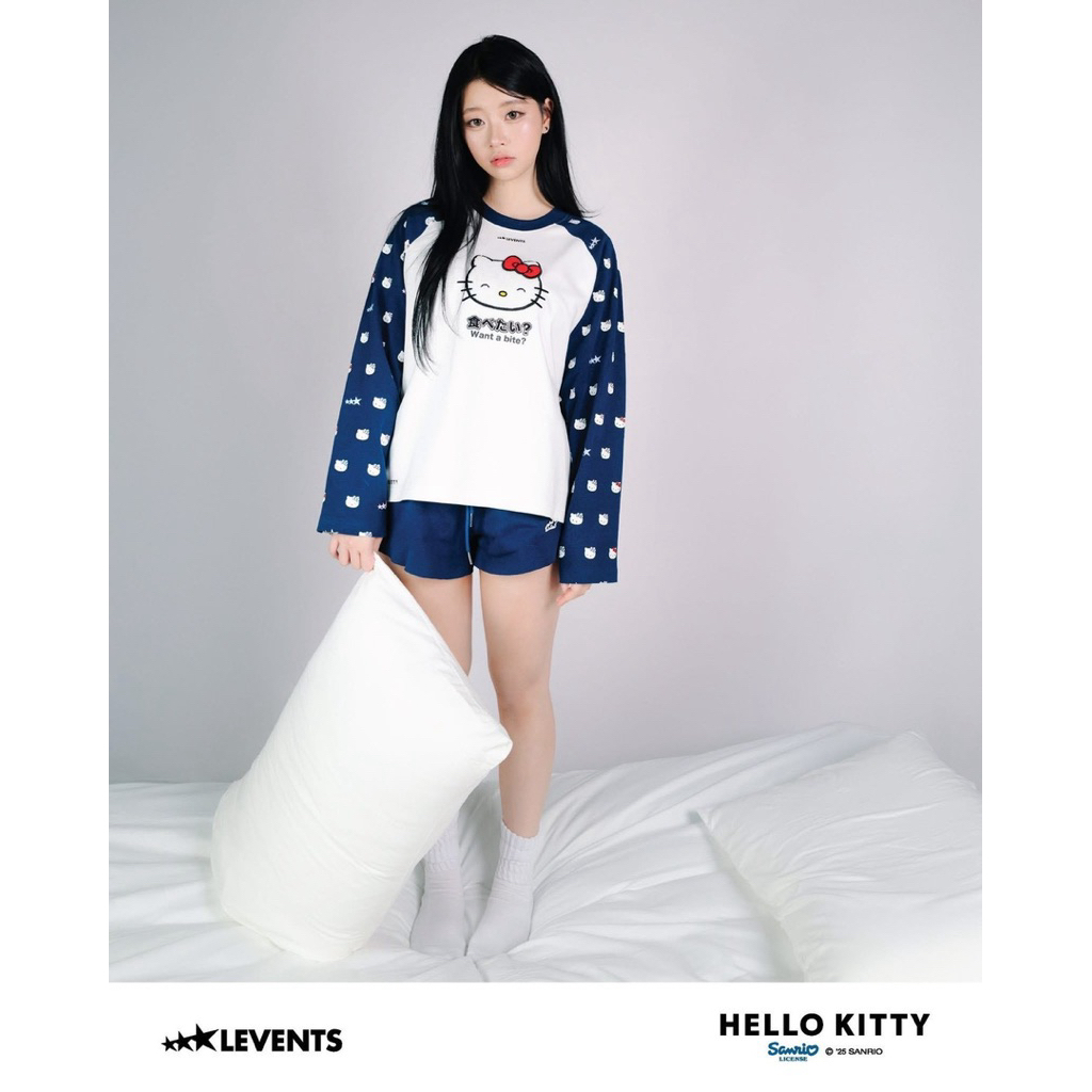 New พร้อมส่ง : Levents x hello kitty เสื้อพร้อมส่ง