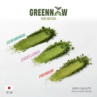 Hillkoff : ผงมัทฉะ Greennow Pure Matcha เกรด Excellence แท้ 100% มัทฉะบริสุทธิ์ ไม่ผสมแป้ง มัตจะ ชาเขียว