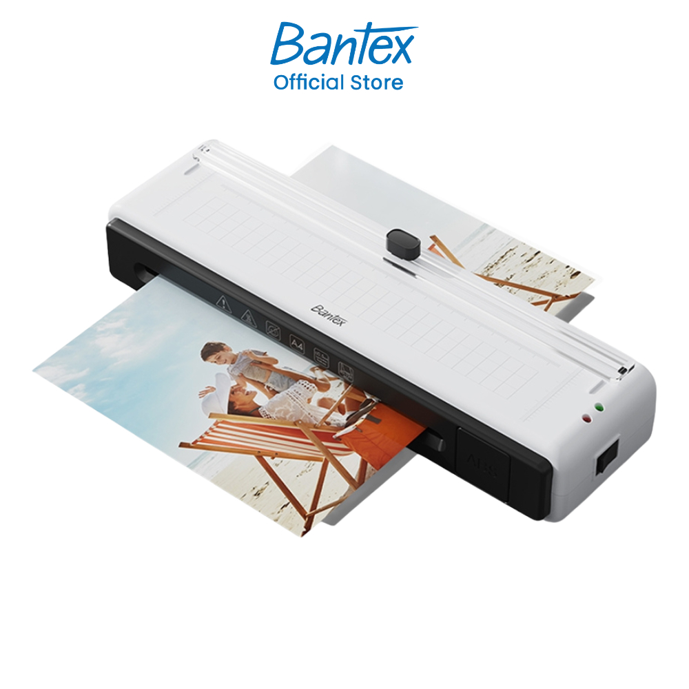 [แถมฟรี] Bantex เครื่องเคลือบเอกสาร 6in1 เคลือบร้อน 80-125mic A4 มีแท่นตัดในตัว คู่มือไทย Laminator