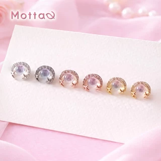 Motta Earring ต่างหูติดหูชุบทองคำขาว ดีไซน์ทันสมัย เข้ากับทุกลุค