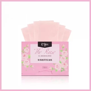 พร้อมส่ง✨กระดาษซับมัน กระดาษซับหน้ามัน 100 แผ่น/แพ็ค ซับมันทันที หน้าไม่เยิ้ม ไม่ทำให้เมคอัพหลุด