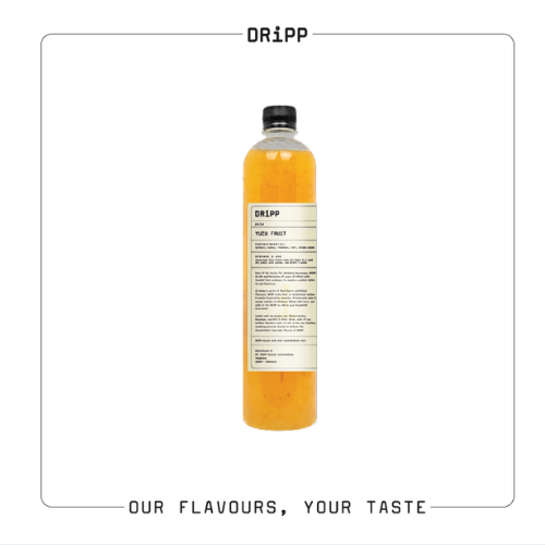 DRiPP Yuzu Fruit Pulp 760 ml ยูซุ ฟรุต พัลพ์ ไซรัป(ตรา ดริพ) / Yuzu Fruit Pulp Syrup (BBF 16/12/2026)