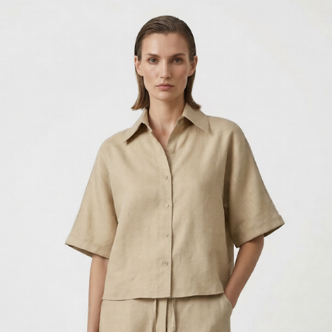 TANGO TANGERINE - OPHELIA TOP เสื้อทรงตรงหลวม ไม่เข้ารูป