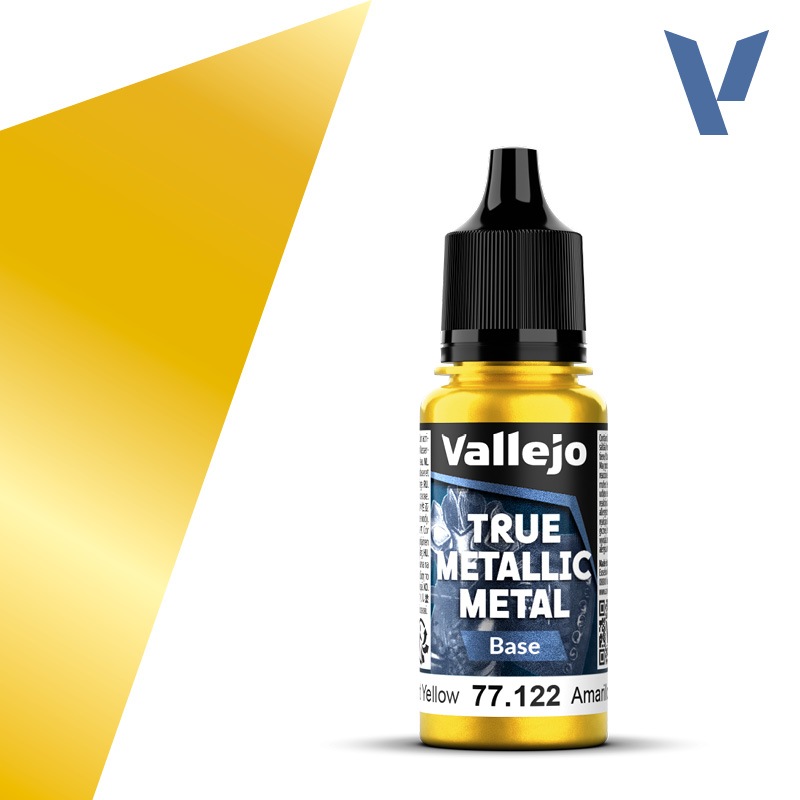 Vallejo True Metallic Metal 77.122 Radiant Yellow