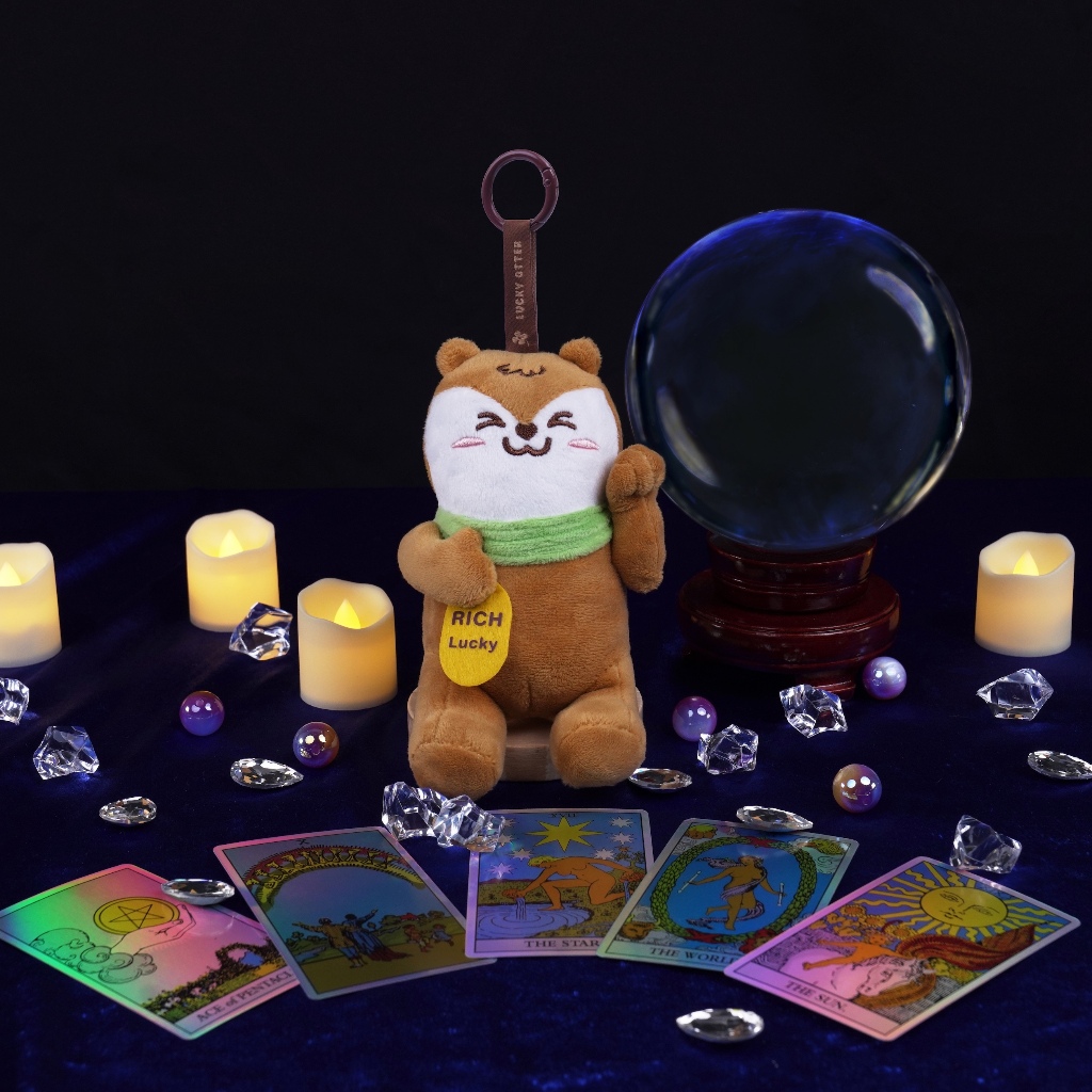 Otteri Rich Lucky Plush Keyring พวงกุญแจตุ๊กตา อ๊อตเทริ ร่ำรวยโชคดี