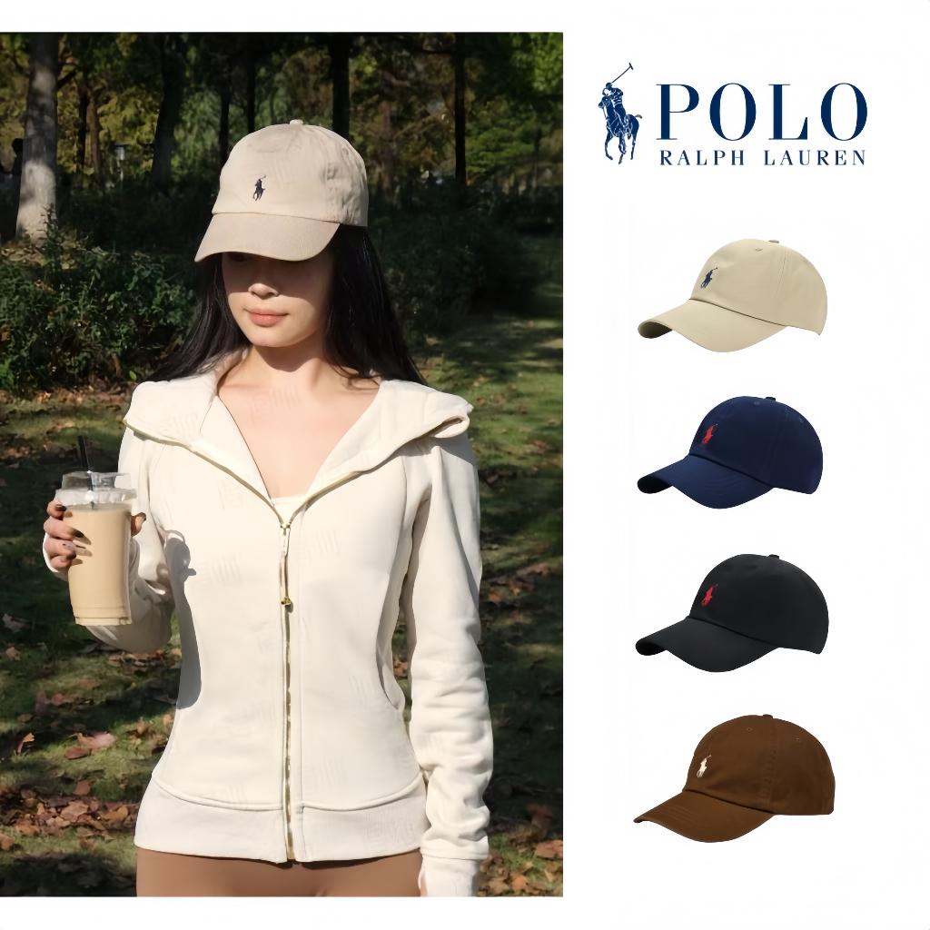 หมวกเบสบอล Polo Ralph Lauren The Iconic Cotton Chino Cap ของแท้ 100% ผ้าคอตตอนนุ่มสบาย