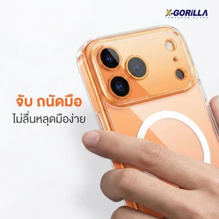 X-GORiLLA เคสกันกระแทกแบบใส มีMagsafe For iPhone ทุกรุ่น มี2แบบให้เลือก TPU-หลังเคสกระจก พรี่เมียม กันรอยขีดข่วนได้