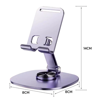 ซื้อ 1 แถม 1 ที่ตั้งโทรศัพท์มือถือ ที่วางโทรศัพท์โลหะ หมุน 360° พับได้ สำหรับโทรศัพท์/แท็บเล็ต