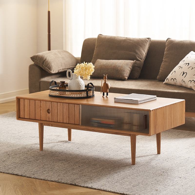 Walnich Furniture | Vintage Slat Drawer Coffee Table