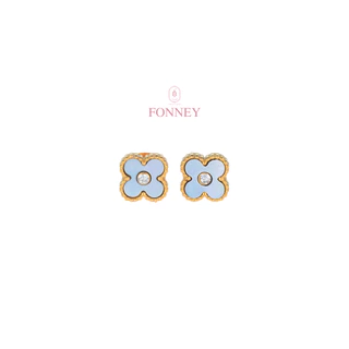 ER-00Fonney ต่างหู สแตนเลสแท้ไม่ลอกไม่ดำ