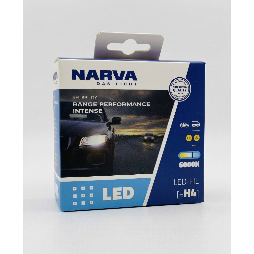 หลอดไฟหน้ารถ NARVA BY PHILIPS LED 6000K H4 H11 HB3/HB4 {ถูกสุดๆและแท้ที่สุด}