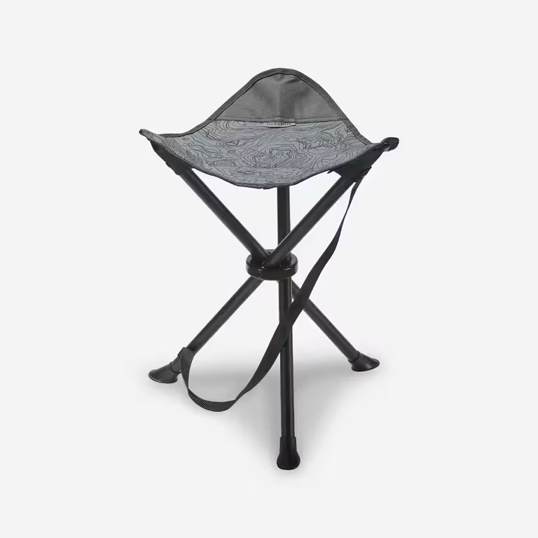 เก้าอี้สามขาสำหรับตั้งแคมป์ QUECHUA