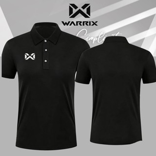 🛒WARRIX เสื้อโปโลสีดํา Warrix รุ่น PIQUE เสื้อโปโลแขนสั้นวอร…