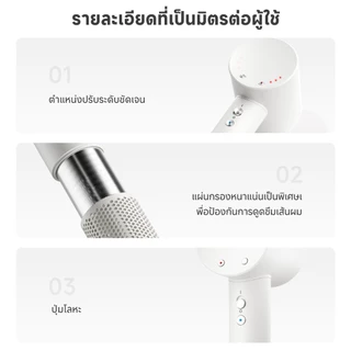 Simplus Plasma High Speed Dryer Hyper 2 เครื่องเป่าผม อุณหภูมิคงที่ใช้ในบ้าน ไอออนลบ 200 ล้านดูแลเส้นผม มี CFJH010