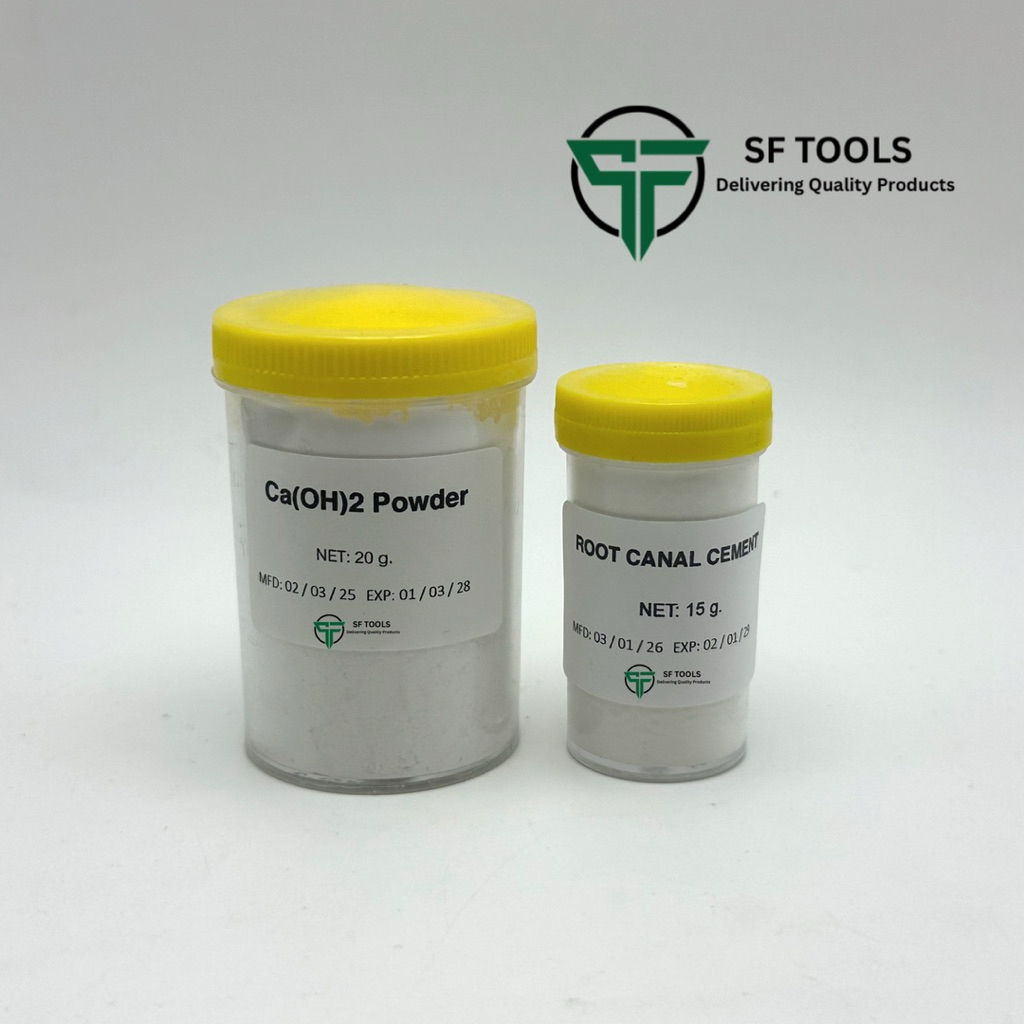 พร้อมส่ง Calcium hydroxide + Root canal cement กระปุกฝาเหลือง