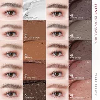 TIARA Cosmetics FixMe Brow Mascara มาสคาร่าคิ้ว เทียร่า ลิฟติ้งขนคิ้ว คิ้วฟู บำรุงขนคิ้ว แบบแท่ง 5ก
