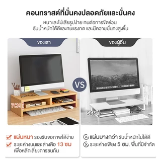 ชั้นวางจอคอม ขาตั้งจอคอม ชั้นวางคอม จัดระเบียบเดสก์ท็อปเพิ่มความสูงของจอมอ