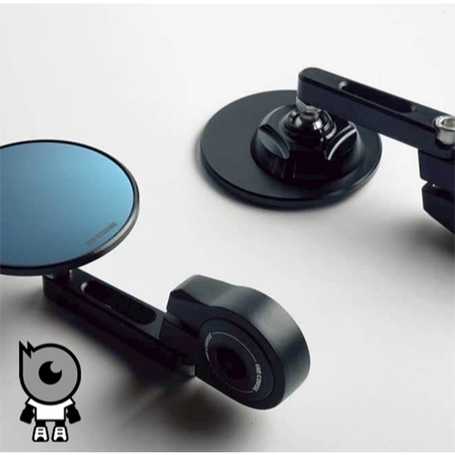 HDCORSE กระจกปลายแฮนด์ ทรงกลม ของแท้ สำหรับ New Vespa เเละ  New Lambretta ทุกรุ่น