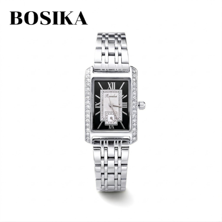 นาฬิกาข้อมือ BOSIKA สำหรับผู้หญิง สไตล์เรียบหรู รูปที่ 6