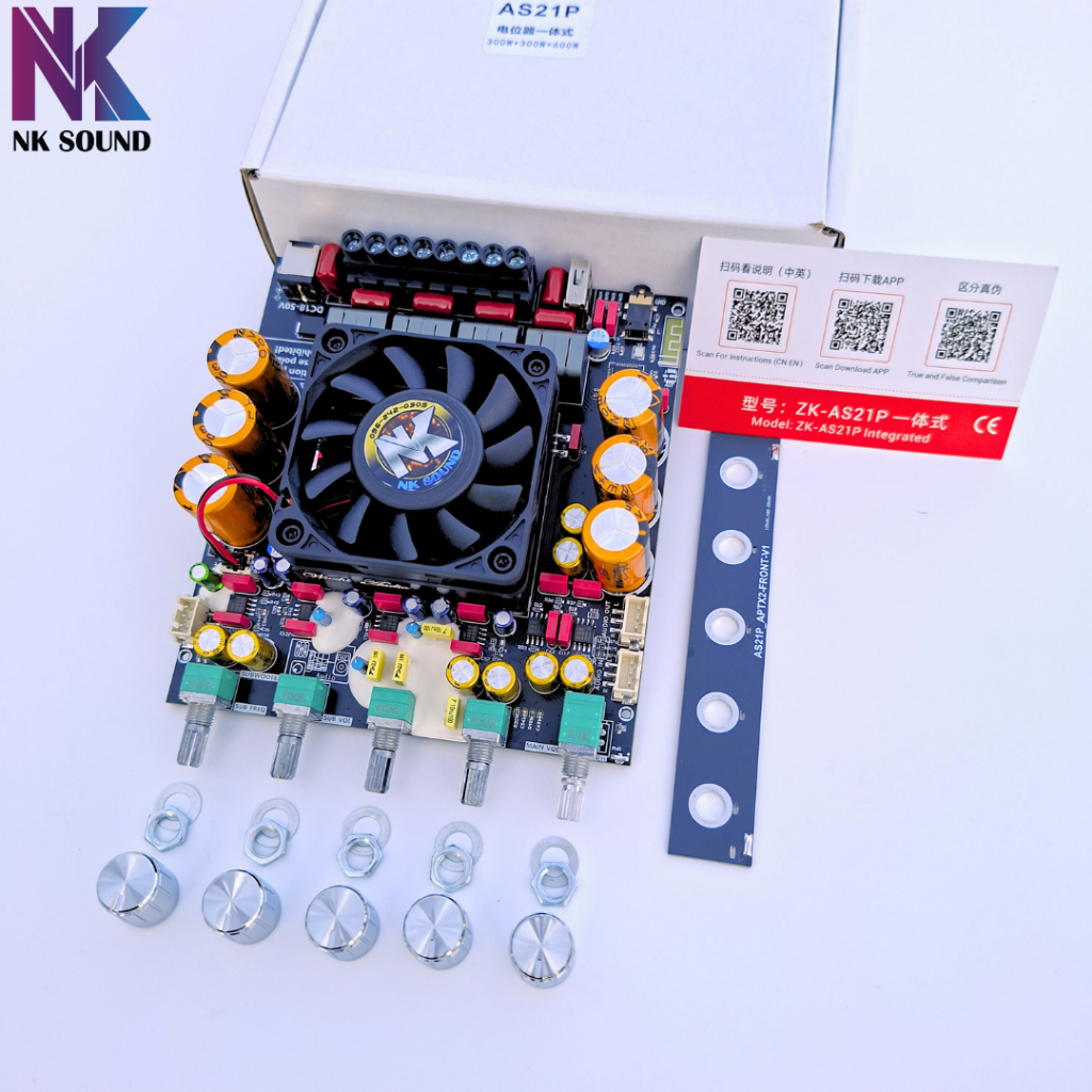 แอมป์จิ๋ว ZK-AS21P วอลลุ่มเดิม โมเสียง ซับ กลาง แหลม กำลังขับ 1200Wเสียงใส คมชัด