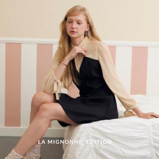 La Mignonne (XS-4XL) Davikah Mi Dress เดรสใส่ทำงานแขนยาวดีเท…