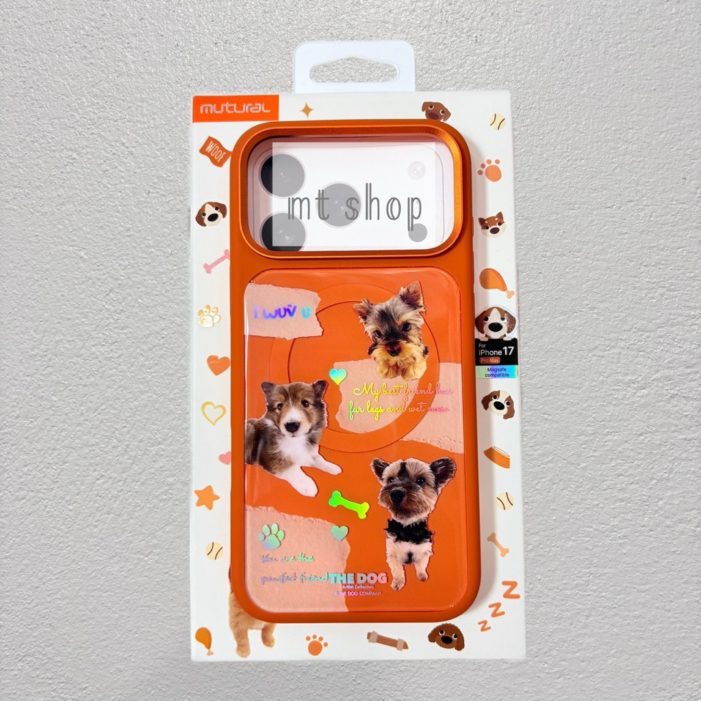 MUTURAL The Dog Tha Catเคสลายน้องหมา น้องแมวมีแม่เหล็กชาร์จ สำหรับรุ่นiP 17promax