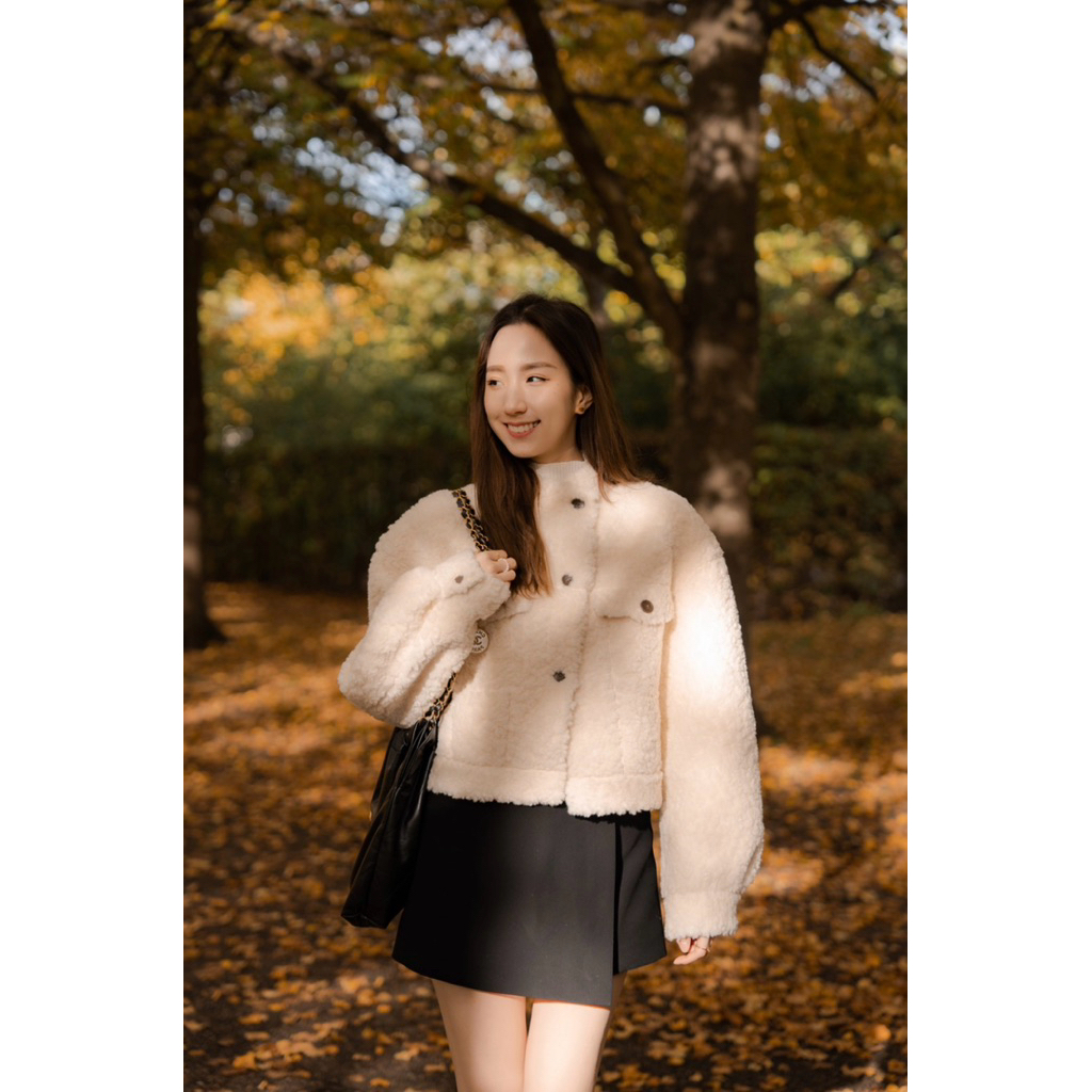 ส่งต่อ Teddy Jacket สี IVORY