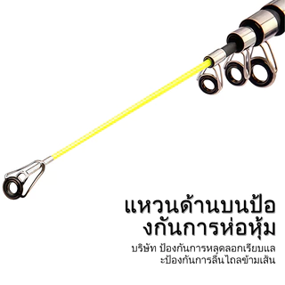 Sikawei คันเบ็ดตกปลาคาร์บอน ยืดหดได้ น้ําหนักเบา คันเบ็ด EVA แบบพกพา 2.1/2.4/2.7/3.0/3.6 ม.