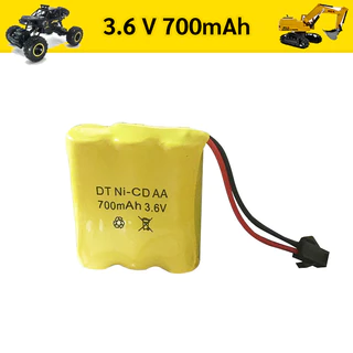 แบตเตอร์รี่รถบังคับ ขนาด 3.6V, 4.8V, 6V, 7.2V ความจุ 700mAh แบตรถบังคับ แบตรถบังคับ 7.2v แบตรถบังคับ 4.8v
