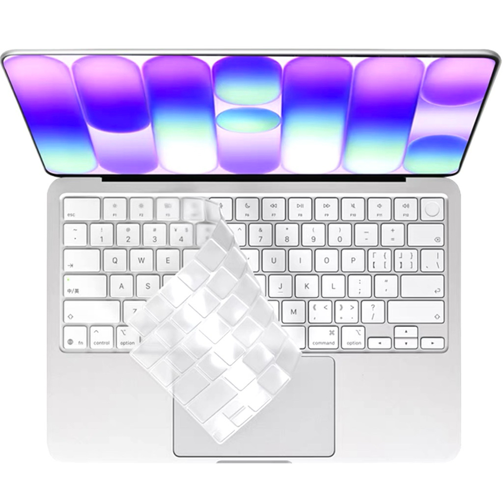 Keyboard Cover MacBook Neo 13 2026 A3404 Touch ID TPU แผ่นคลุมคีย์บอร์ดแมคบุค ใส ไม่มีอักษร