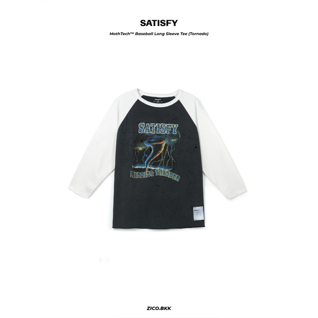 Satisfy MothTech™ Baseball Long Sleeve Tee (Tornado)