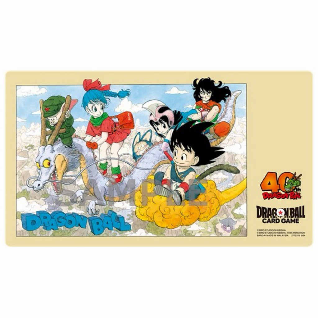 (มือ1 พร้อมส่งด่วน🇹🇭 ของแท้💯) Bandai Dragon Ball Super Card Game Fusion World Official Playmat 40th 