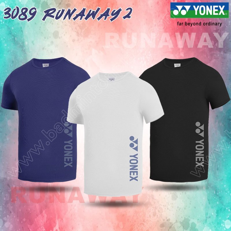 【 ของแท้ 💯% 】เสื้อยืดกีฬาคอกลม โยเน็กซ์ 3089 Runaway 2 (J035-3089-RW2)