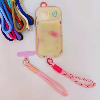 【แผ่นรองโทรศัพท์ฟรี】สายคล้องมือถือ 📱 สายคล้องข้อมือ แฟชั่นหลากสี 20cm ไม่ต้องเจาะเคส ทนทาน แข็งแรง ทันสมัยสุดๆ ✨