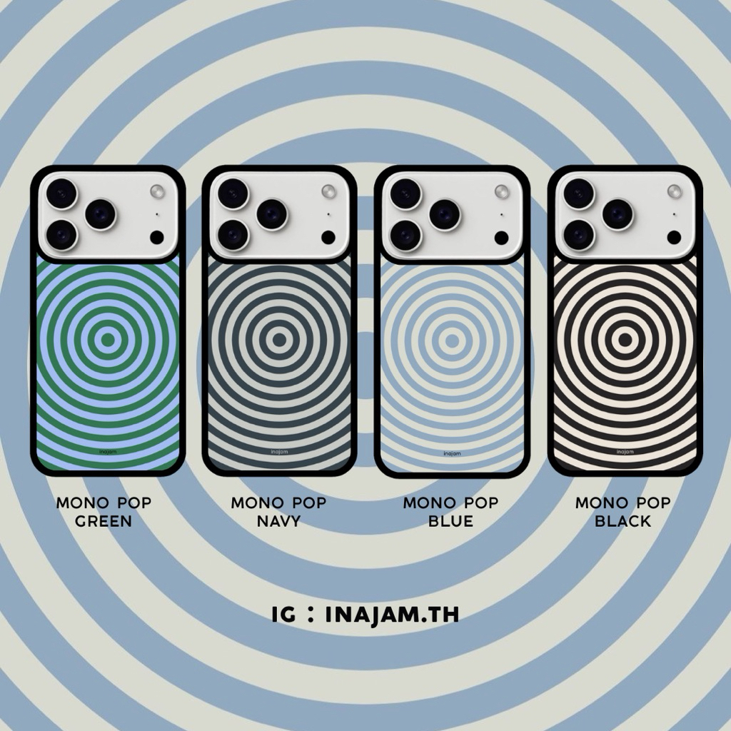 เคสไอโฟนแบรนด์ Inajam collection Mono Pop
