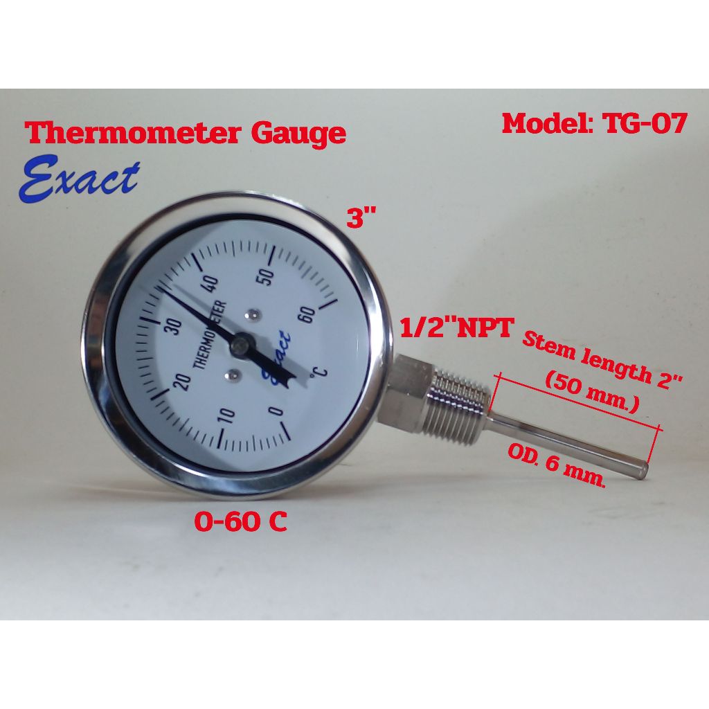 Thermometer Gauge   พร้อมส่ง มีสต็อกในไทย เปิดใบกำกับภาษีได้