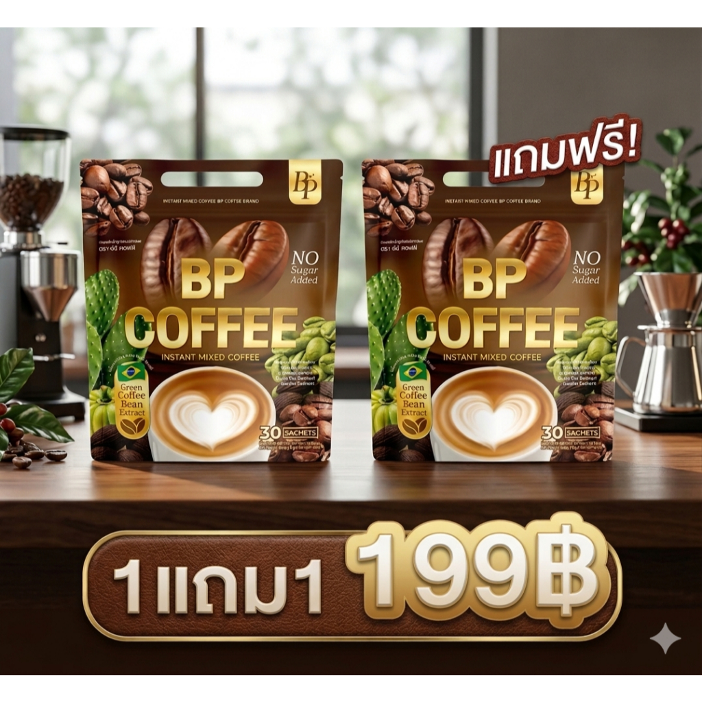 กาแฟบีพี BP COFFEE [ 1 แถม 1] ของแท้ ส่งฟรี