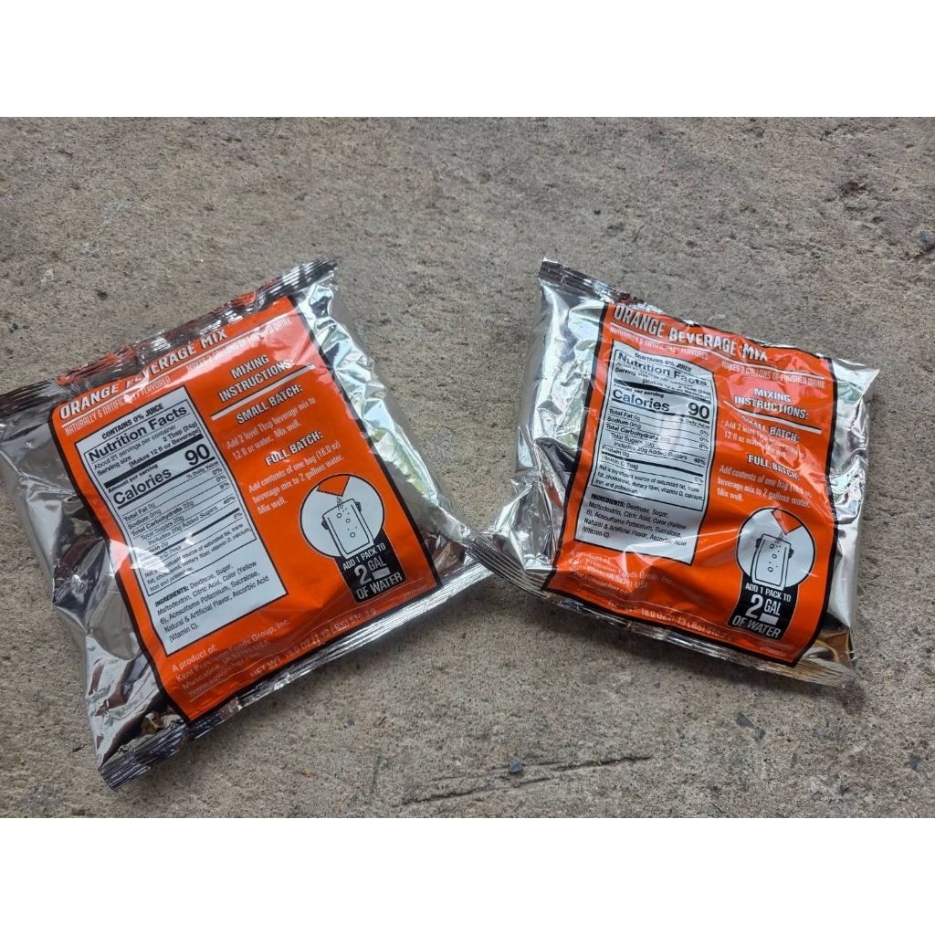 MRE Orange Beverage Mix