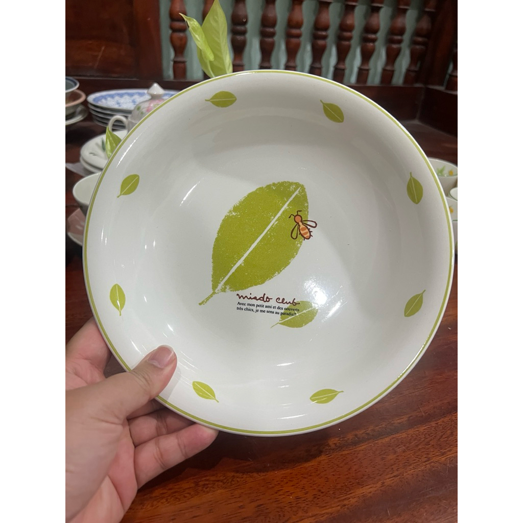 PT0326.0150 - จาน Mister Donuts ก้นลึก ขนาด 8x1.5 นิ้ว