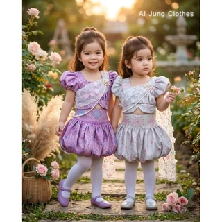 ชุดไทยเด็ก "ฉัตรนลิน" ~ AI Jung Clothes ชุดไทยเด็ก ชุดไทยใส่ไปโรงเรียน