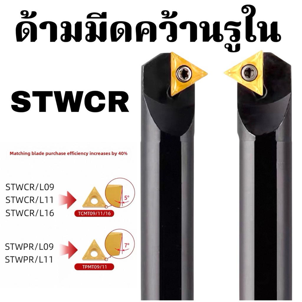 ด้ามมีดคว้านรูใน STWCR - SCREW TYPE BORING CUTTER