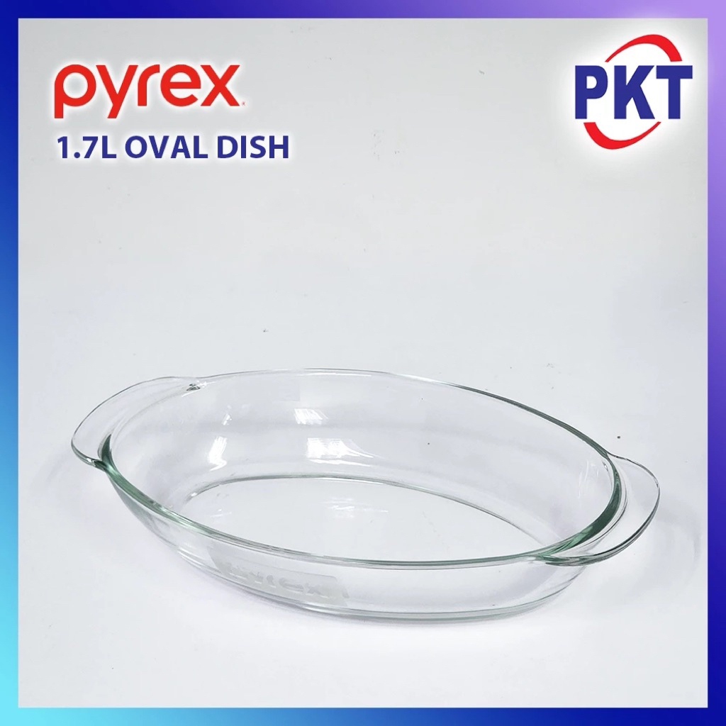 Pyrex Borosilicate Glass Bakeware 1.7L Oval Baking Dish