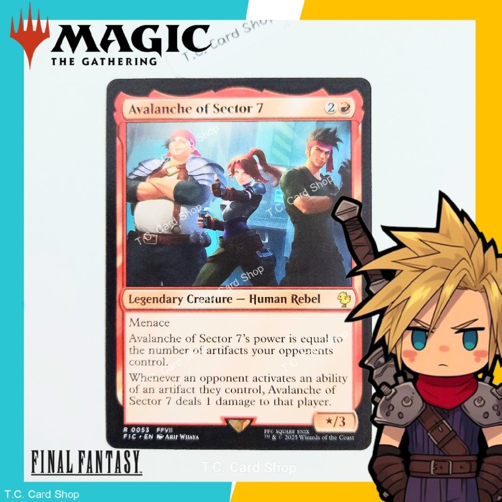 Avalanche of Sector - R0053 - FFVII - Final Fantasy - Magic the Gathering (MTG) (FIC)