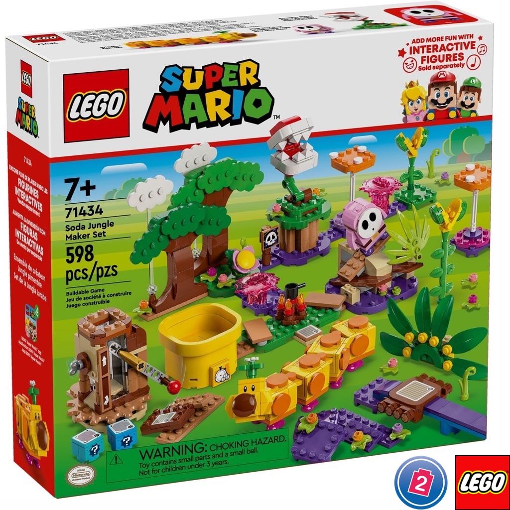 พร้อมส่ง!!! LEGO® Super Mario™ Soda Jungle Maker Set 71434