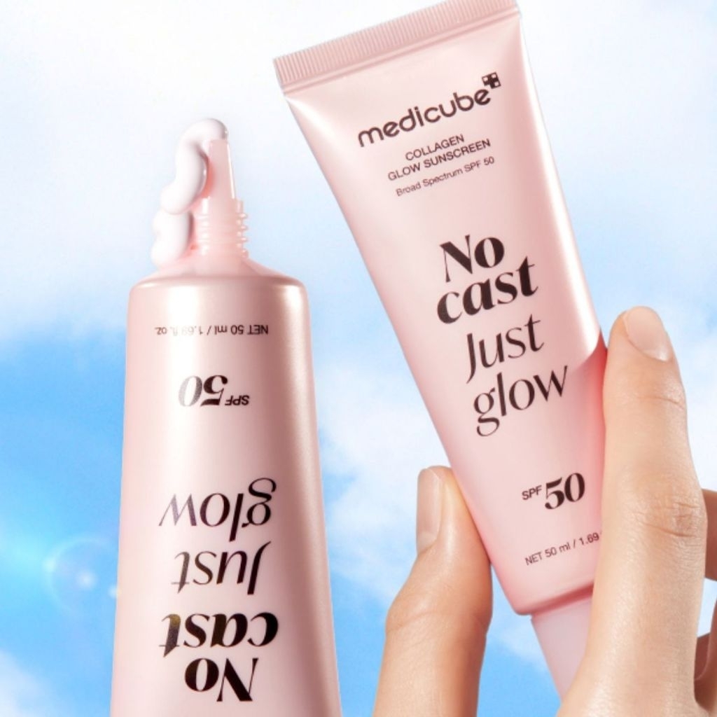 พร้อมส่ง Medicube No Cast Just Glow Collagen Sunscreen SPF50 50ml
