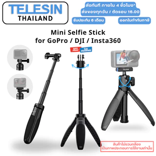 Telesin GoPro / DJI Osmo360 / Action 6/5Pro/4/3 Insta360 Mini Selfie Stick