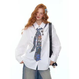 [พร้อมส่ง]IRIS BOUTIQUE IS20260018 Hight School Girl Shirt เสื้อเชิ๊ตสุดน่ารัก