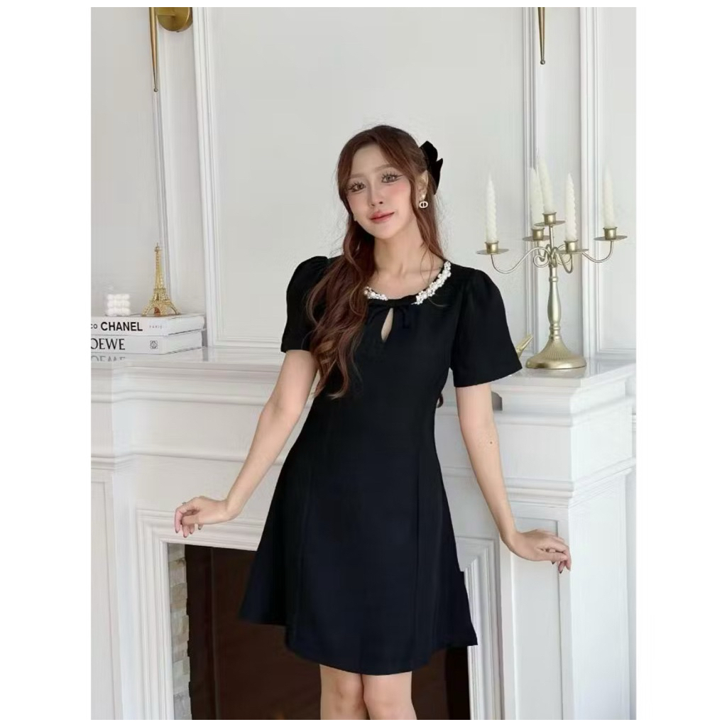 ส่งต่อ【Karlyn】มินิเดรสแขนสั้น