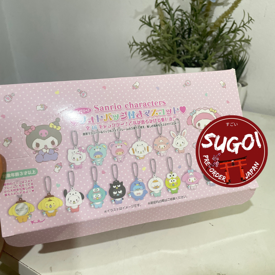 (ของแท้ 100%) 🎌 สุ่มซอง พวงกุญแจ Sanrio Characters Photo Frame Mascot ถุงสุ่มพวง sanrio