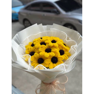 [พร้อมส่ง] ช่อดอกทานตะวันลวดกำมะหยี่ Handmade พรีเมียม 🌻✨ ของขวัญรับปริญญา วาเลนไนน์ วันเกิด